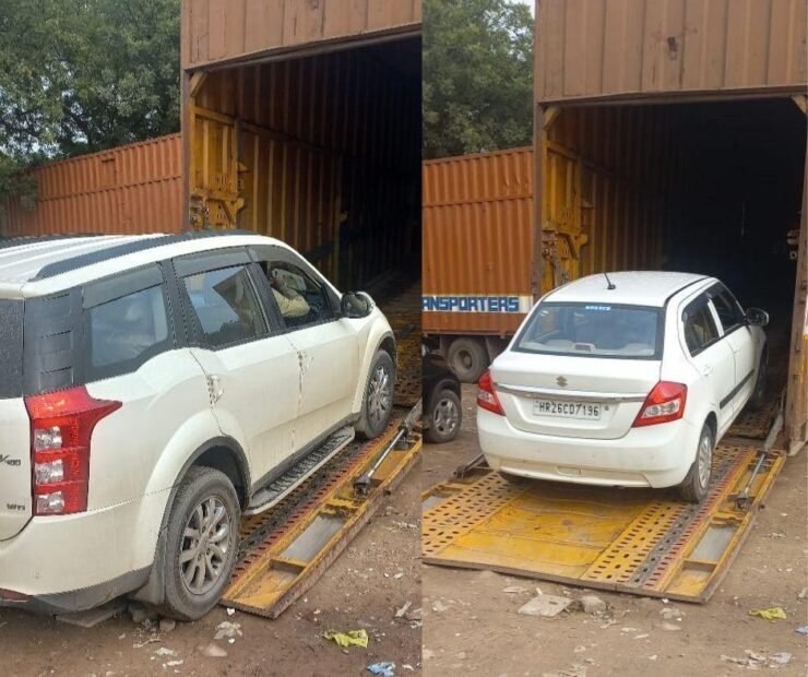 load in the car carrier