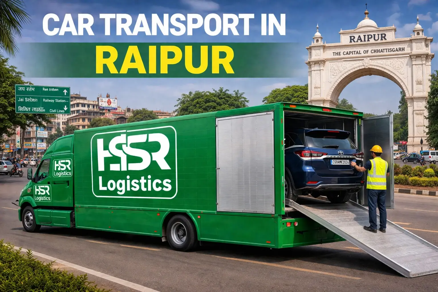 Car transport in Raipur