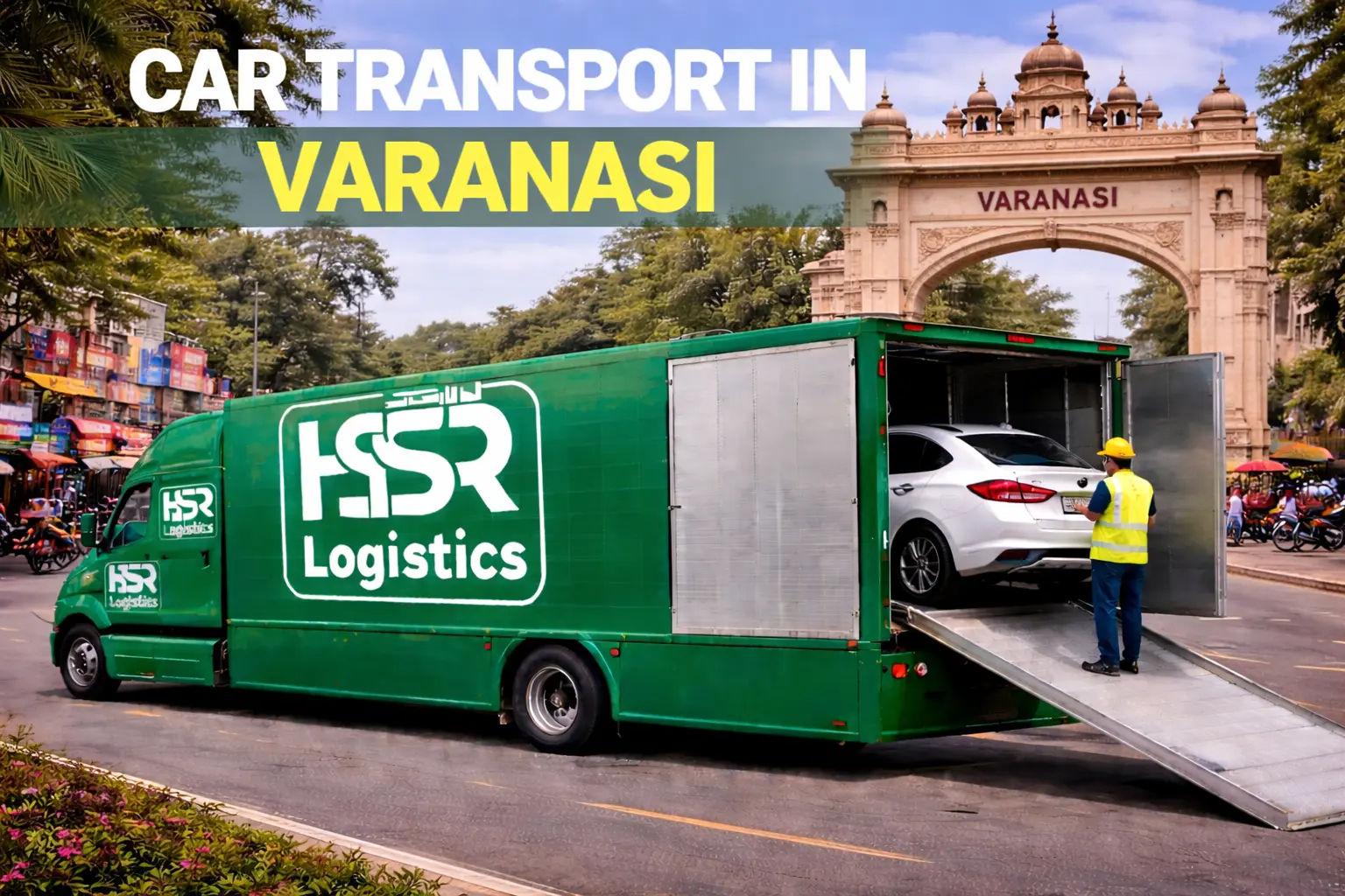 Car transport in Varanasi (2)